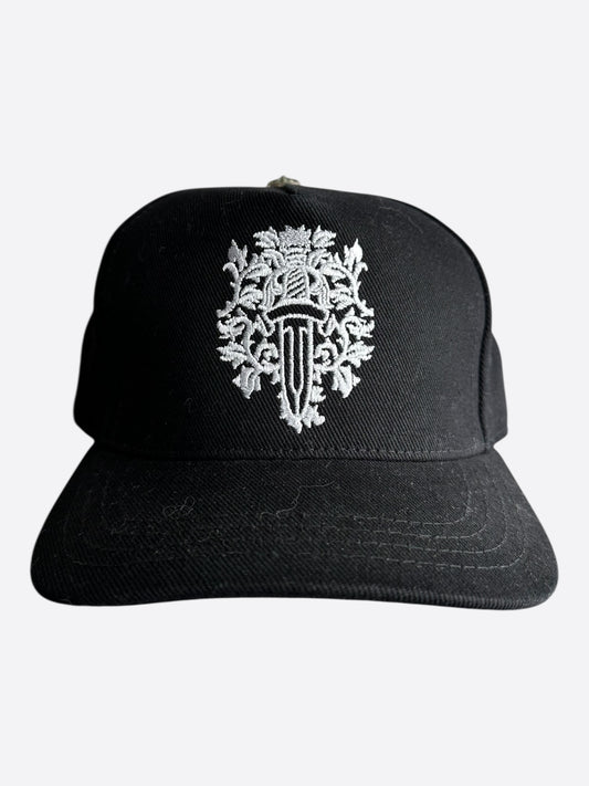 Chrome Hearts Black & White Dagger Logo Hat