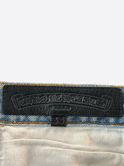 Chrome Hearts Levis Blue & Black Cross Patch Jeans