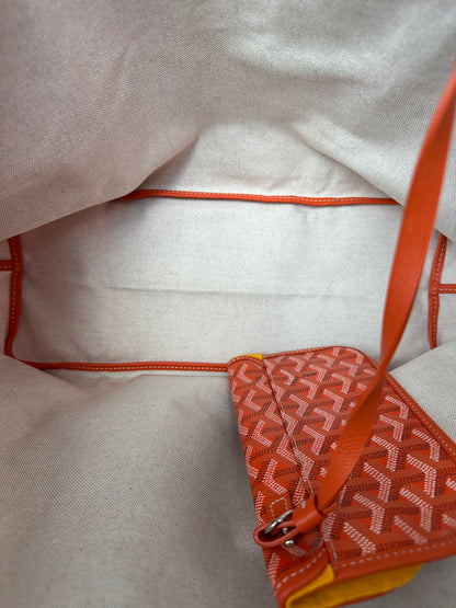 Goyard Orange St. Louis PM Tote Bag