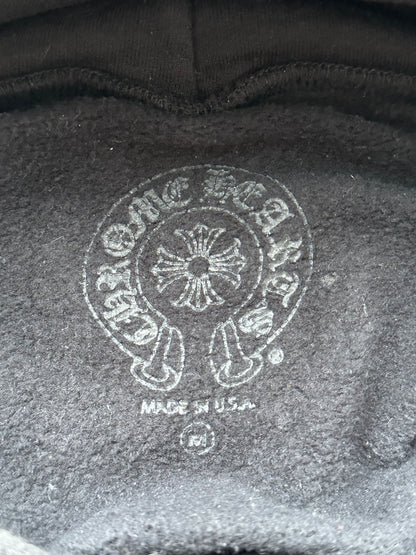 Chrome Hearts Black & White T-Bar Logo Hoodie
