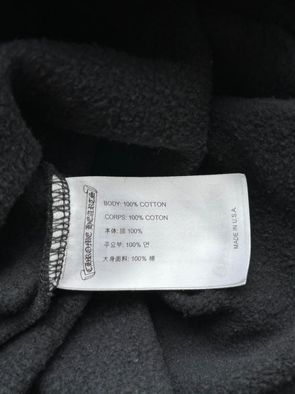Chrome Hearts Black & White T-Bar Logo Hoodie