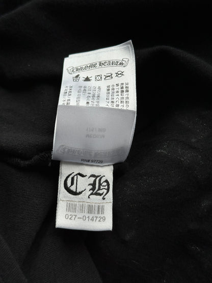 Chrome Hearts Black & White Horseshoe Logo Longsleeve T-Shirt