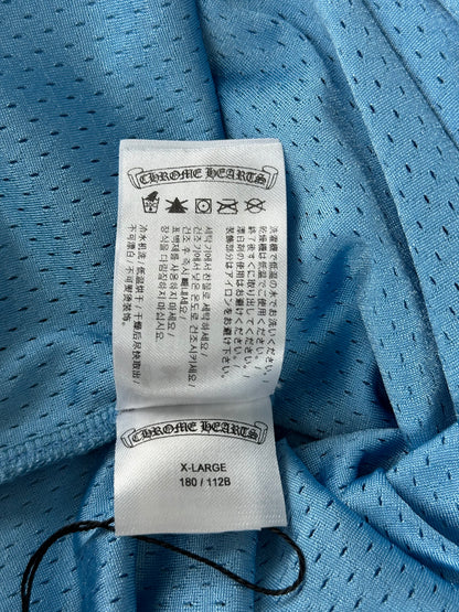 Chrome Hearts Blue & White Logo Mesh Jersey