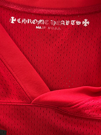 Chrome Hearts Matty Boy Red Form Mesh Jersey T-Shirt