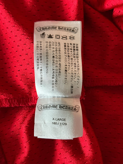 Chrome Hearts Matty Boy Red Form Mesh Jersey T-Shirt
