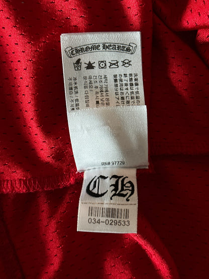 Chrome Hearts Matty Boy Red Form Mesh Jersey T-Shirt