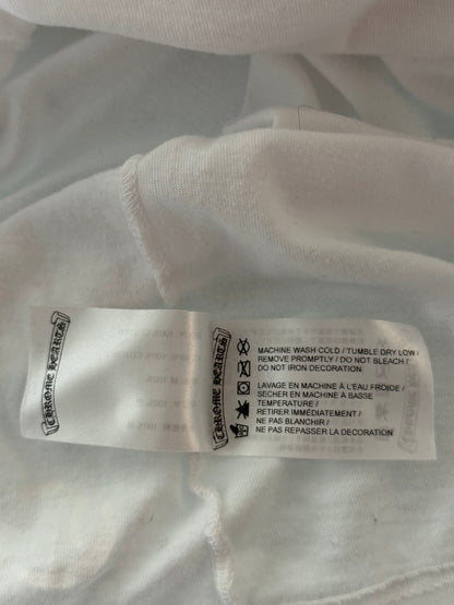 Chrome Hearts White & Black Scroll Logo T-Shirt