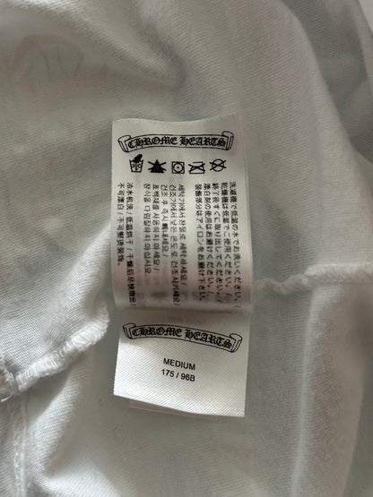 Chrome Hearts White & Black Scroll Logo T-Shirt