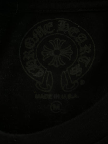 Chrome Hearts Black & White Scroll Logo T-Shirt