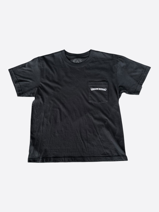 Chrome Hearts Black & White Scroll Logo T-Shirt