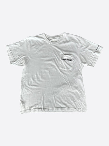 Chrome Hearts White & Black Scroll Logo T-Shirt