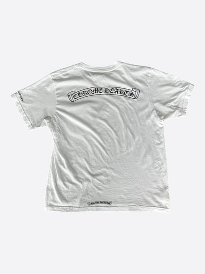 Chrome Hearts White & Black Scroll Logo T-Shirt