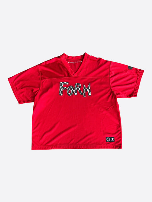 Chrome Hearts Matty Boy Red Form Mesh Jersey T-Shirt