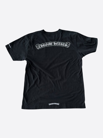 Chrome Hearts Black & White Scroll Logo T-Shirt