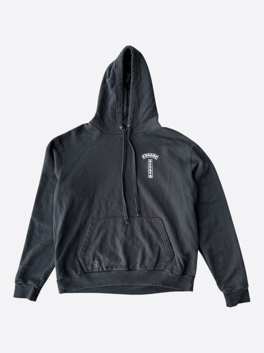 Chrome Hearts Black & White T-Bar Logo Hoodie