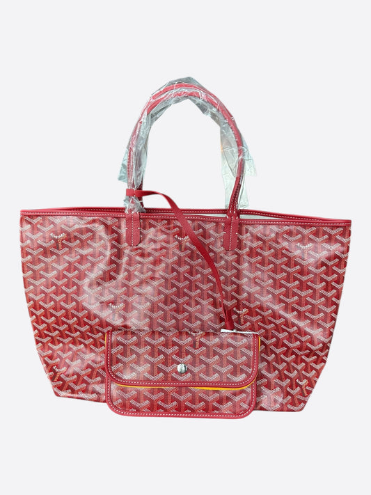 Goyard Red St. Louis Tote Bag