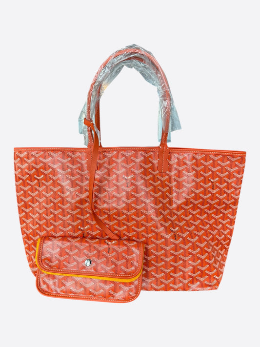 Goyard Orange St. Louis PM Tote Bag