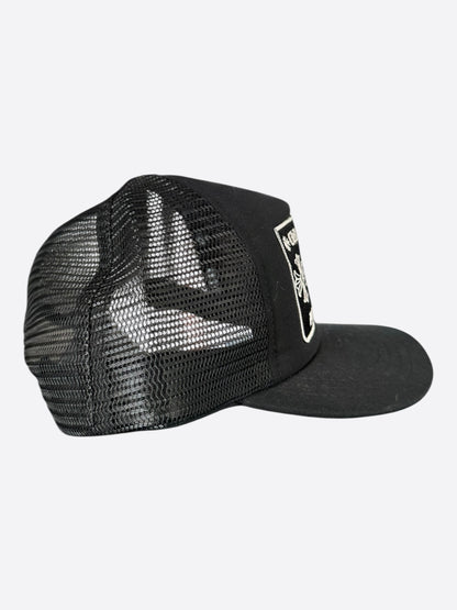 Chrome Hearts Black & White Hollywood Trucker Hat