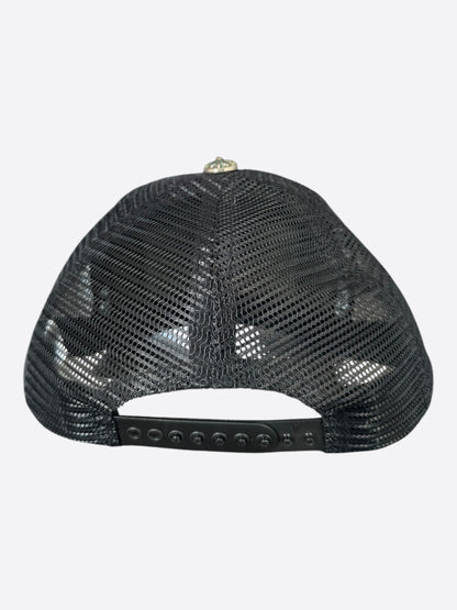 Chrome Hearts Black & White Hollywood Trucker Hat