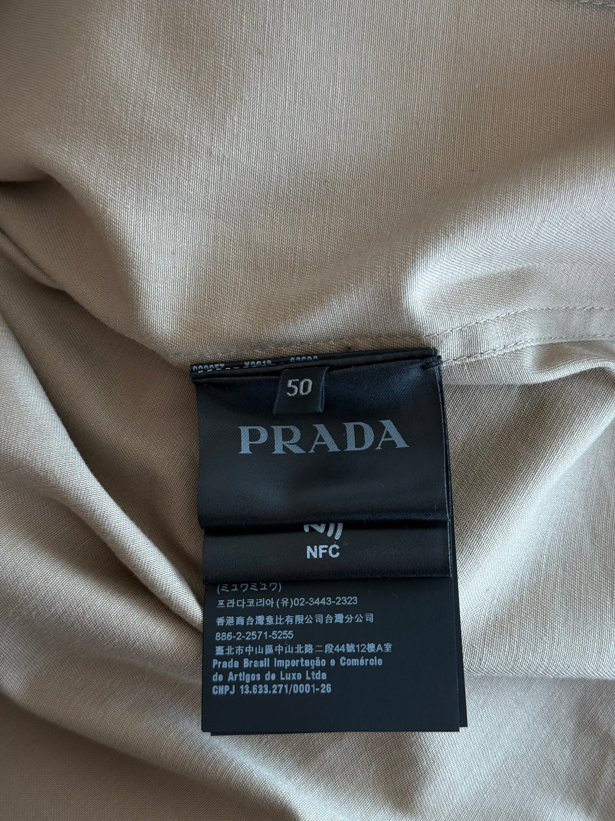 Prada Beige Button Up Work Jacket
