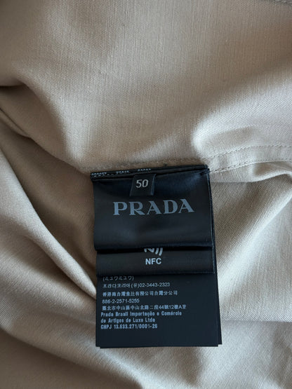 Prada Beige Button Up Work Jacket