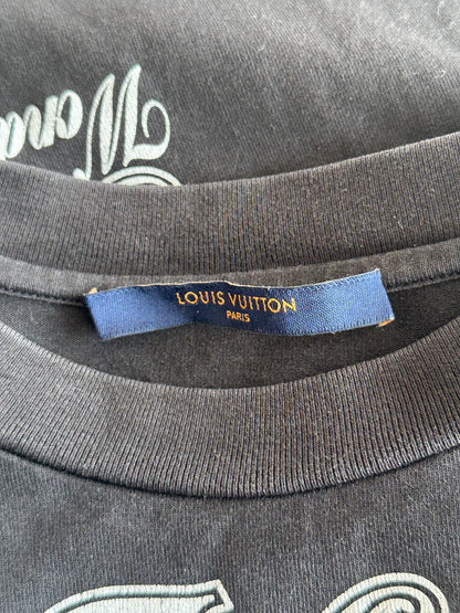 Louis Vuitton Black & White Holy Mountain Graphic T-Shirt