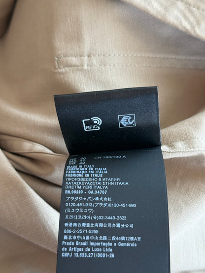 Prada Beige Button Up Work Jacket