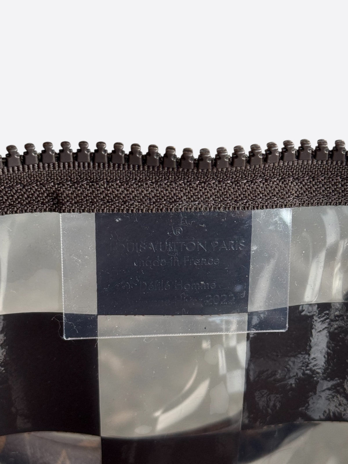 Louis Vuitton Transparent Brown Chess Monogram Keepall 50