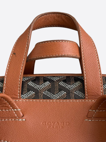 Goyard Black & Brown Cisalpin Backpack