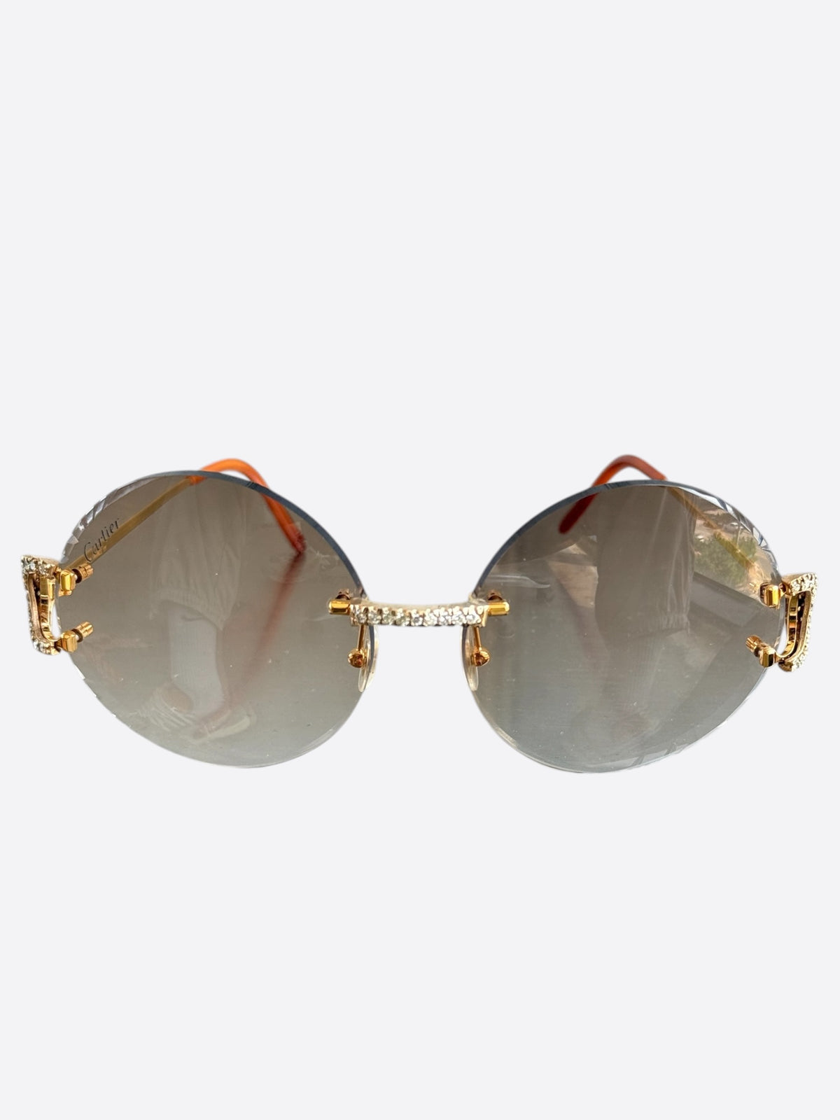 Cartier Gold & Red Piccadilly Sunglasses