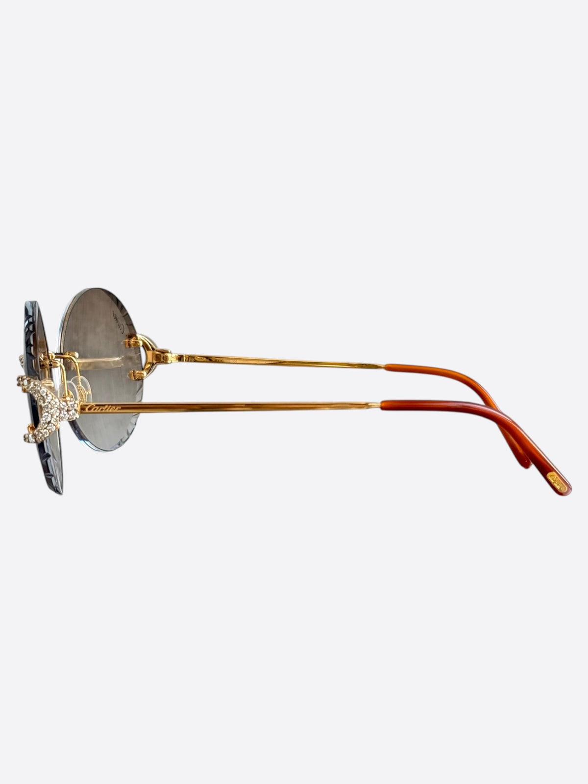 Cartier Gold & Red Piccadilly Sunglasses