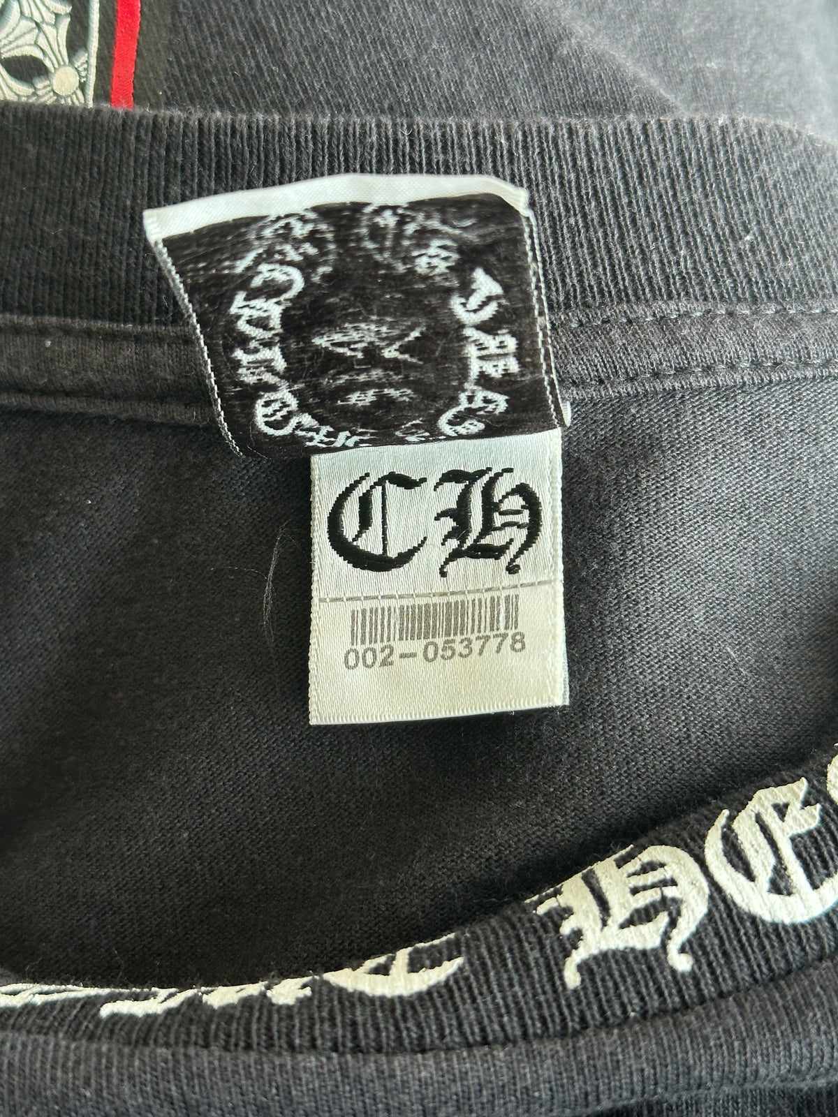 Chrome Hearts Black & White Double Cross Graphic T-Shirt
