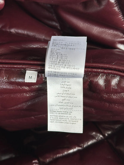 Bottega Veneta Burgundy Lambskin Quilted Vest