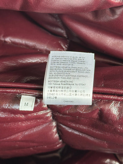 Bottega Veneta Burgundy Lambskin Quilted Vest