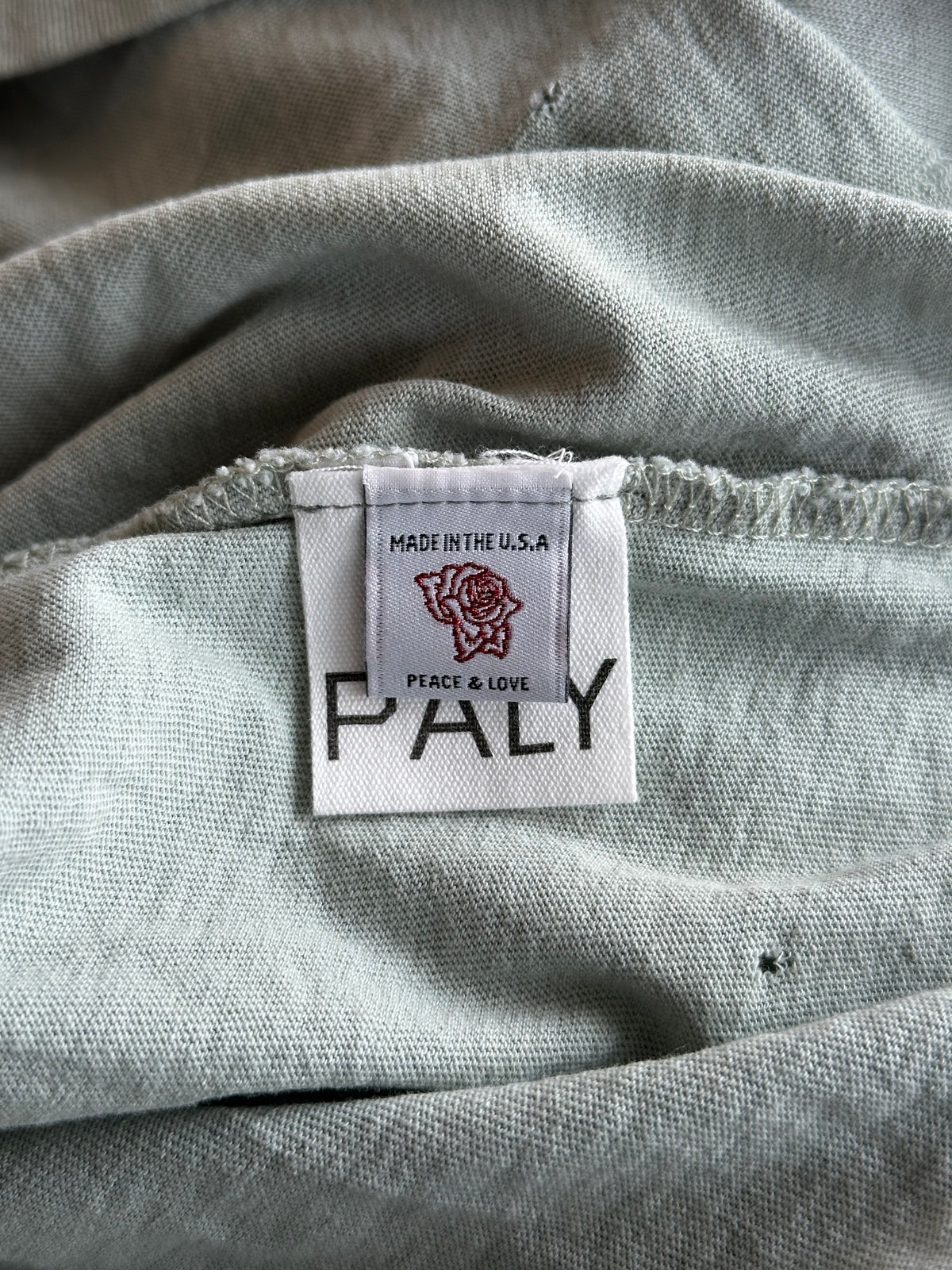 Paly Faded Blue Mstr Me Graphic Distressed Longsleeve T-Shirt