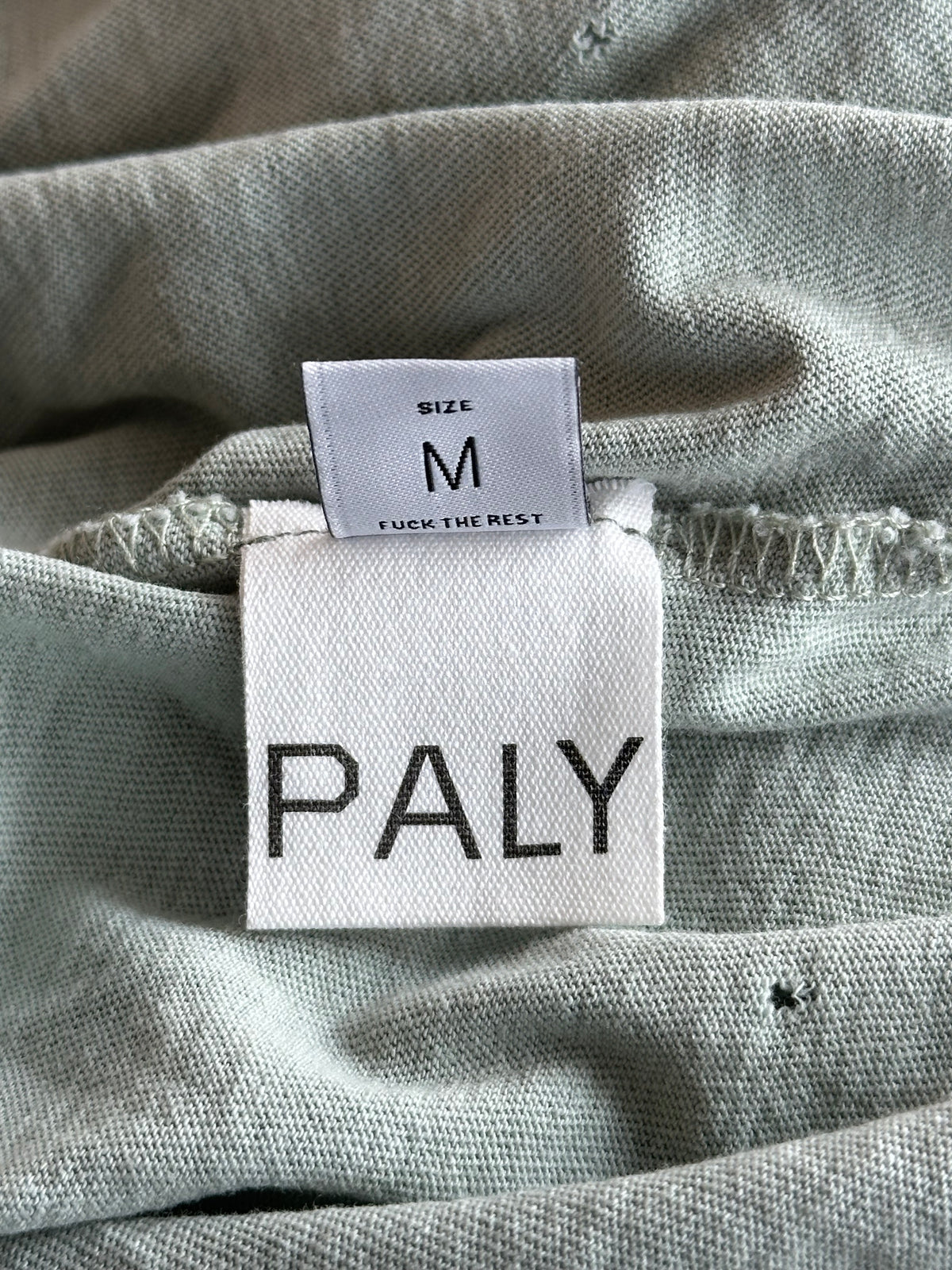 Paly Faded Blue Mstr Me Graphic Distressed Longsleeve T-Shirt