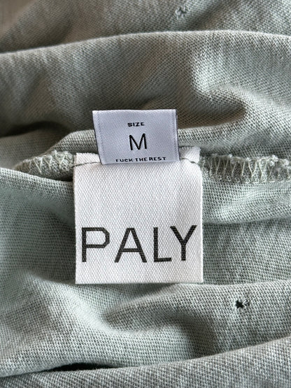 Paly Faded Blue Mstr Me Graphic Distressed Longsleeve T-Shirt