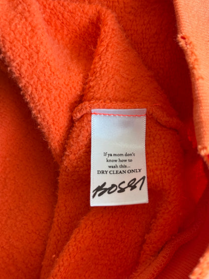 Bossi Orange Rhinestone Miami Heat Graphic Zip Up Hoodie