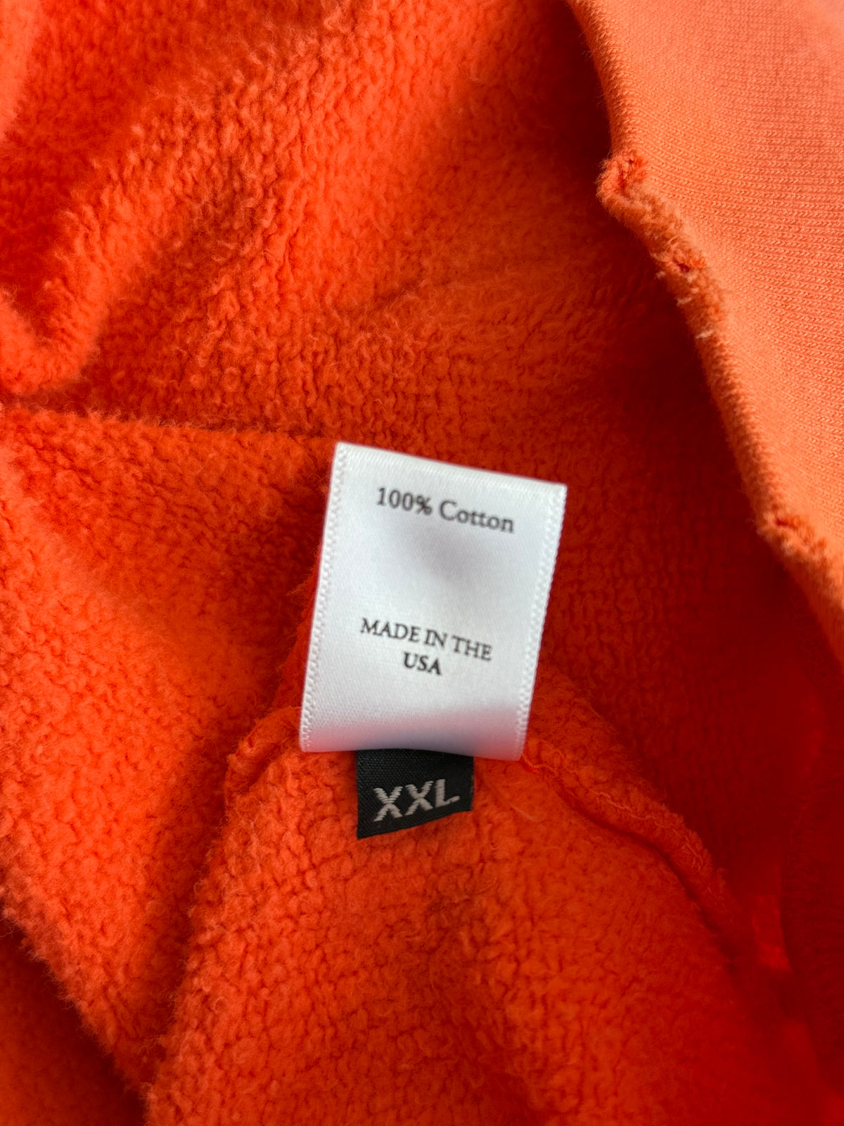 Bossi Orange Rhinestone Miami Heat Graphic Zip Up Hoodie