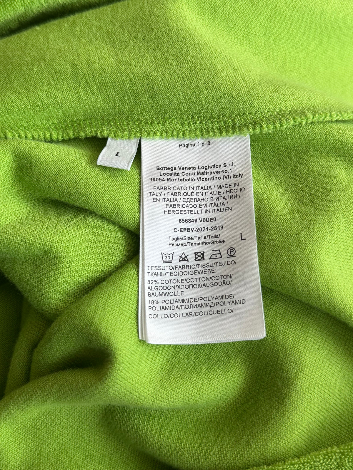 Bottega Green Towel Henley T-Shirt