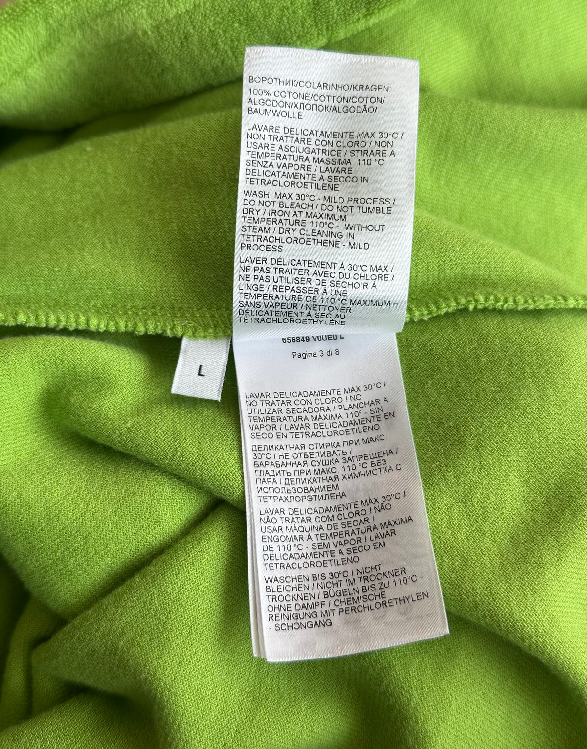 Bottega Green Towel Henley T-Shirt