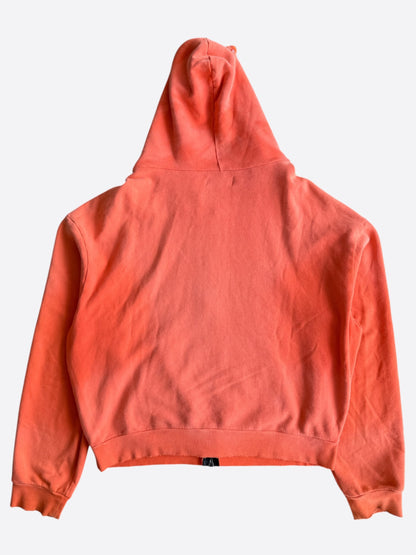 Bossi Orange Rhinestone Miami Heat Graphic Zip Up Hoodie
