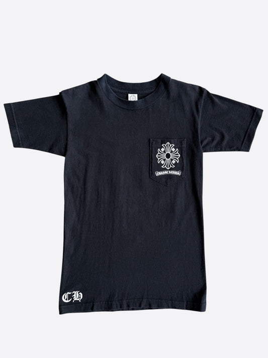 Chrome Hearts Black & White Cross Logo T-Shirt