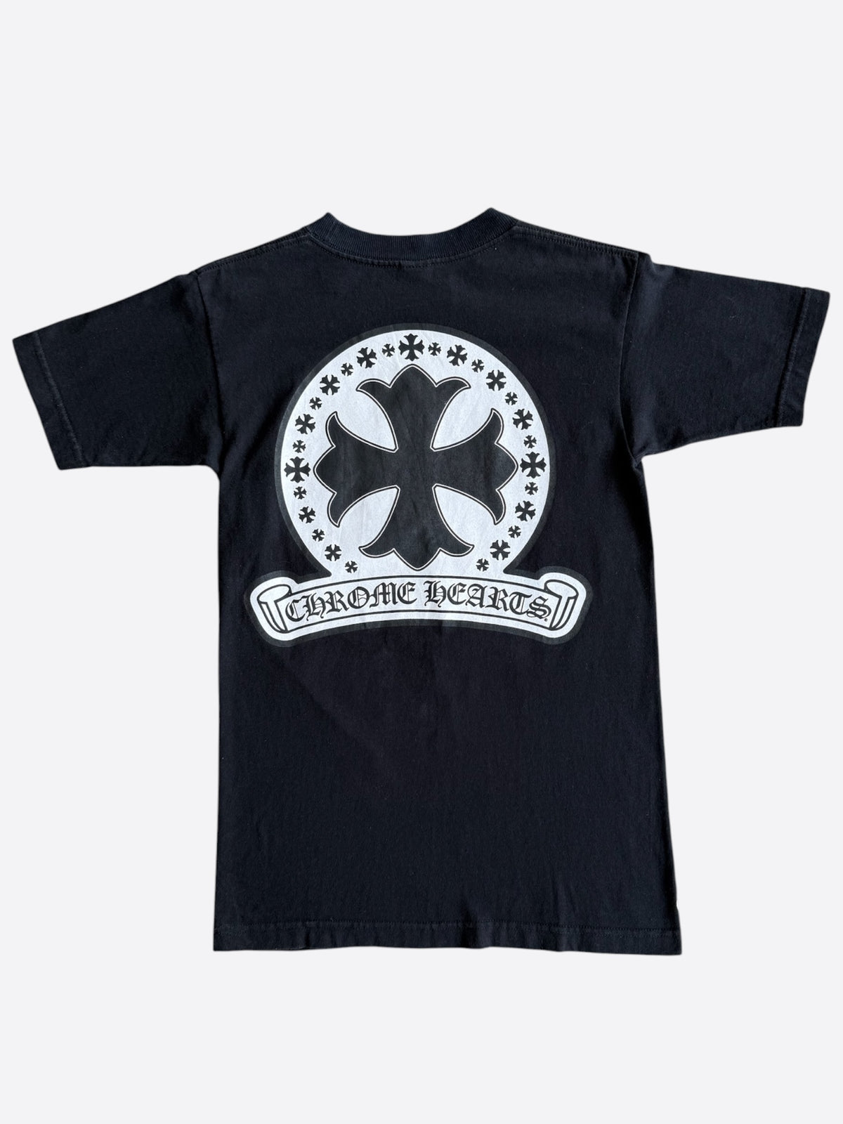 Chrome Hearts Black & White Cross Logo T-Shirt