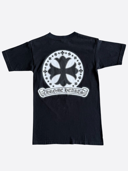 Chrome Hearts Black & White Cross Logo T-Shirt