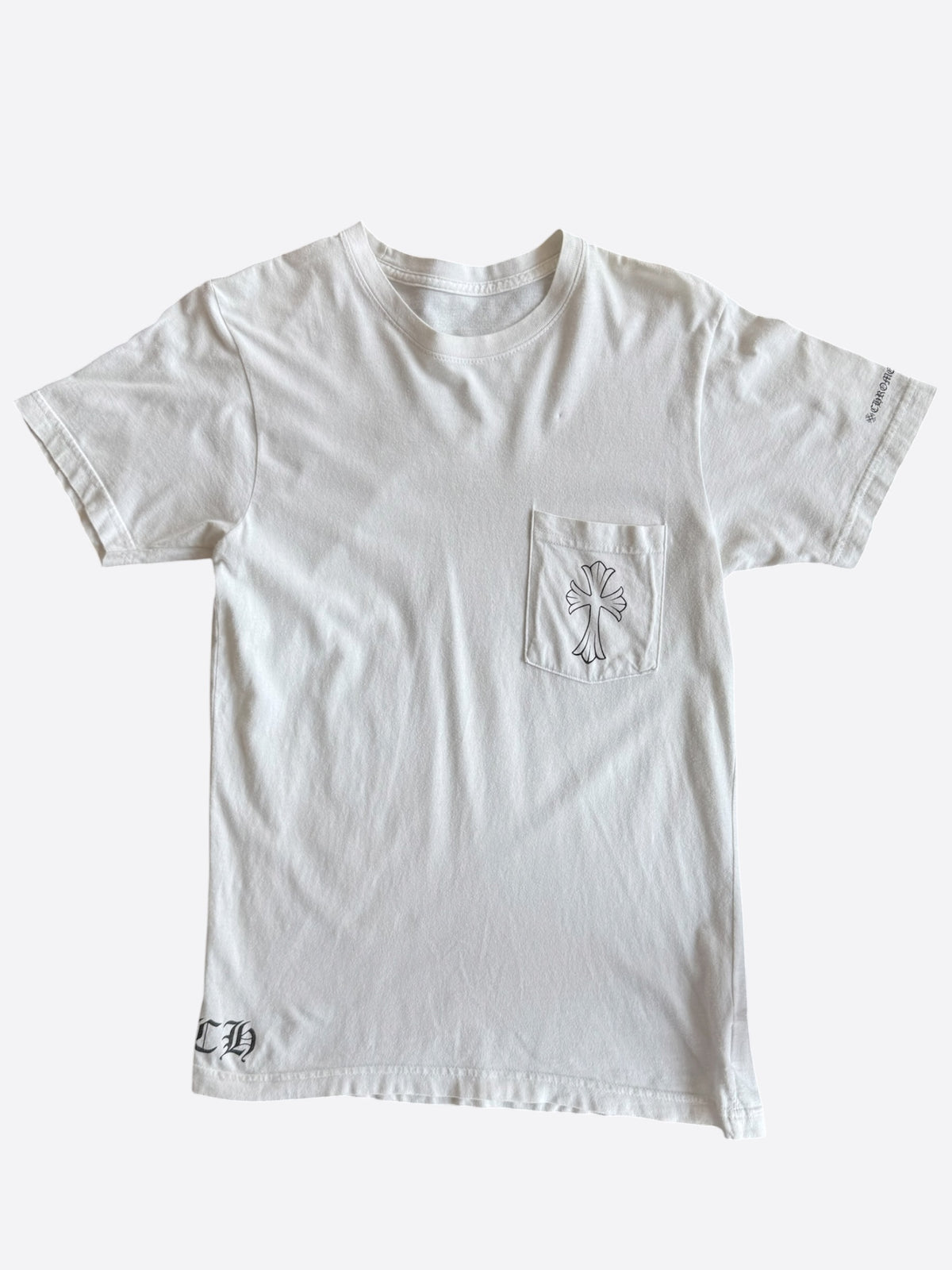 Chrome Hearts White & Black Cross Logo T-Shirt