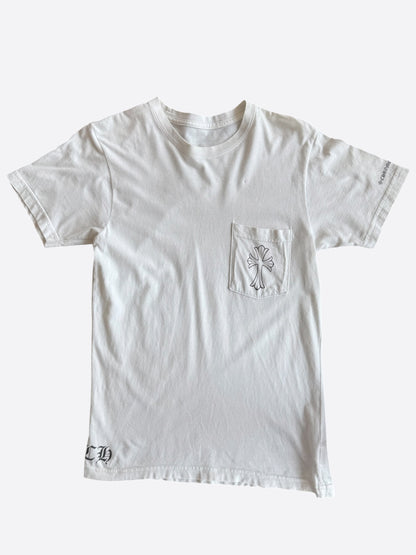 Chrome Hearts White & Black Cross Logo T-Shirt