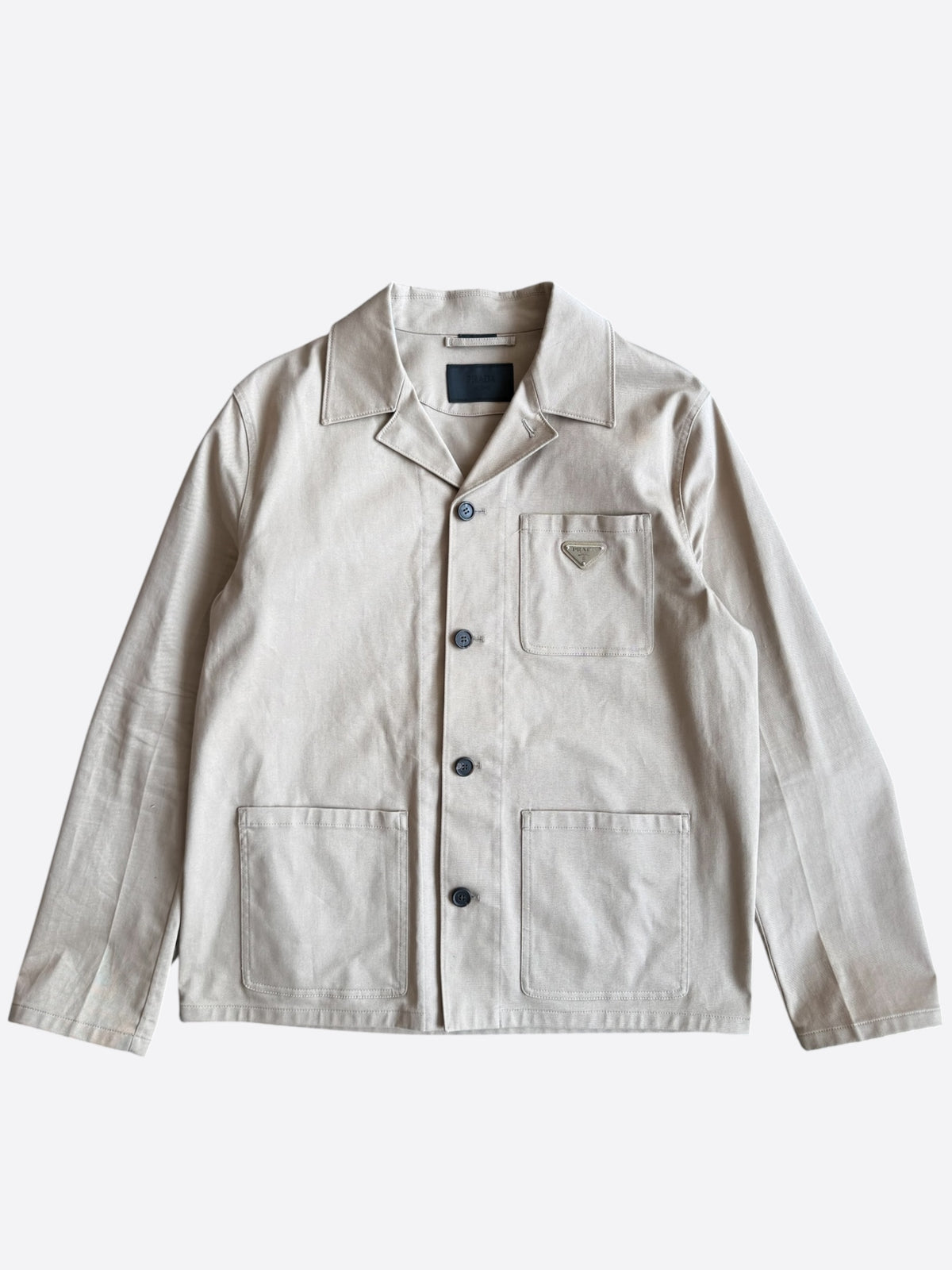 Prada Beige Button Up Work Jacket