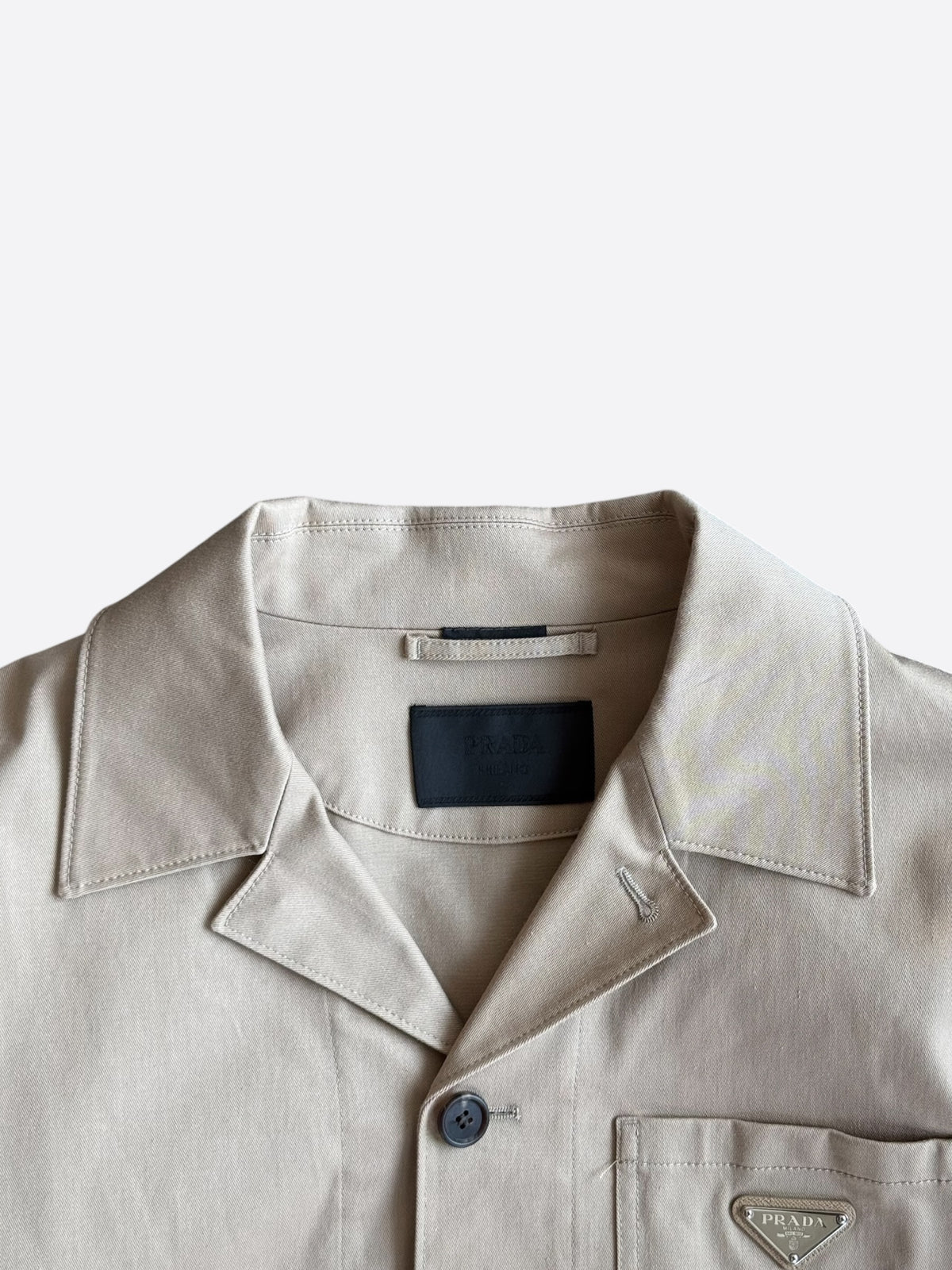 Prada Beige Button Up Work Jacket