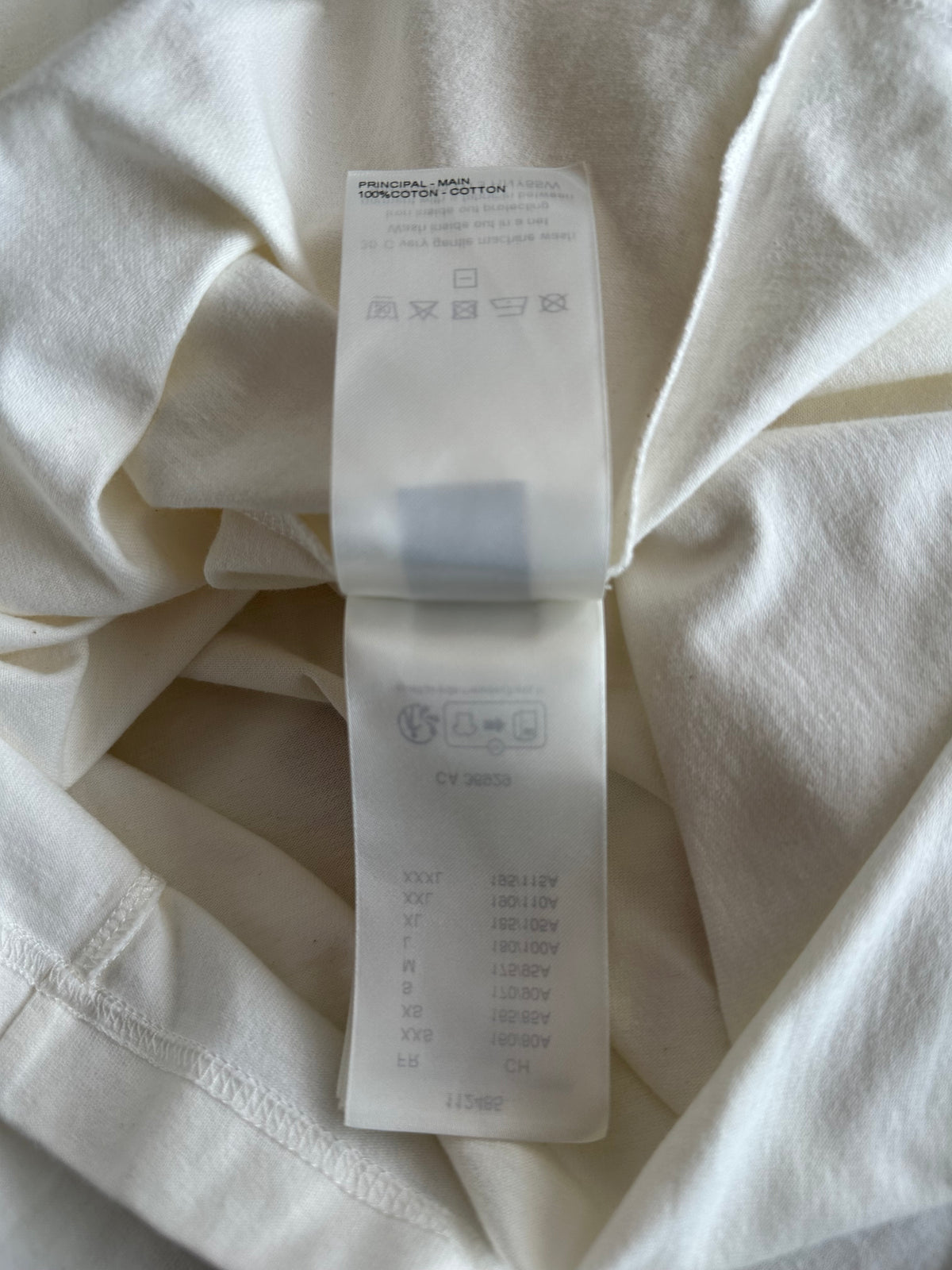 Louis Vuitton White Embossed Logo T-Shirt